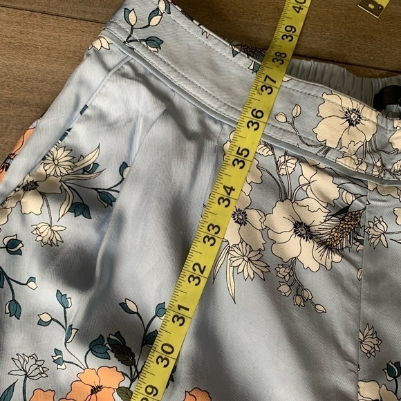 NWT J. crew high rise garden floral tapered trouser pant blue size 8 - Picture 8 of 10